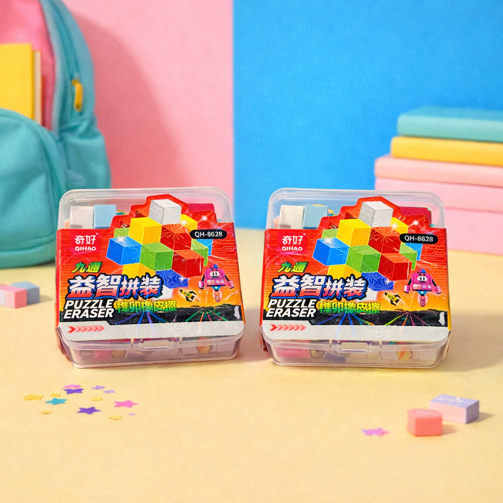 Kiwoo Block Play Erasers 🧩