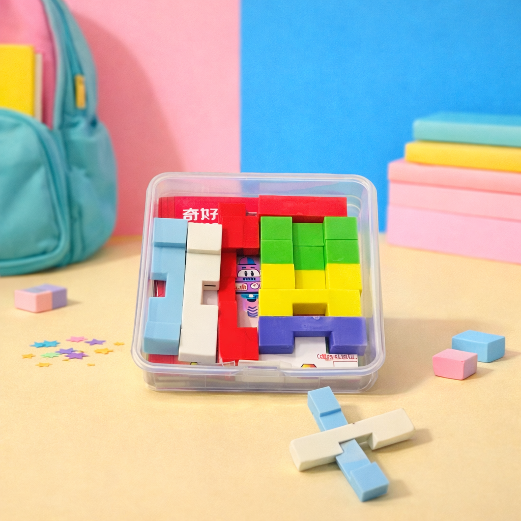 Kiwoo Block Play Erasers 🧩