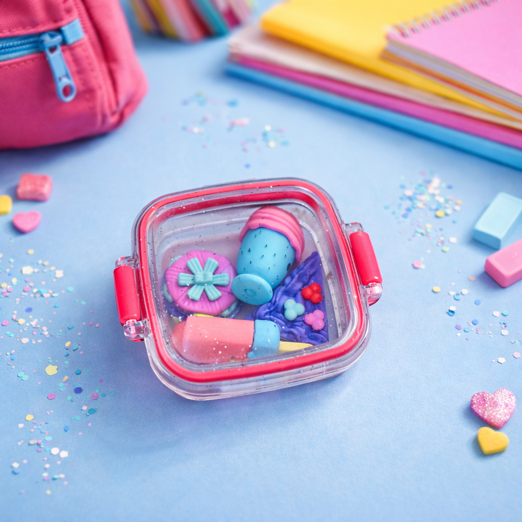 Kiwoo Ice Cream & Shake Tiffin Erasers 🍨🥤 (Assorted)