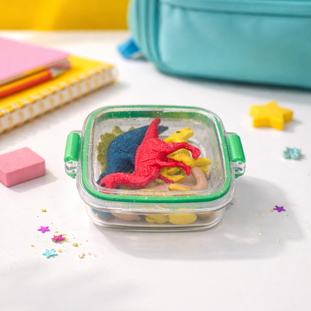 Kiwoo Dino & Forest Tiffin Erasers 🦕🌴 (Assorted)