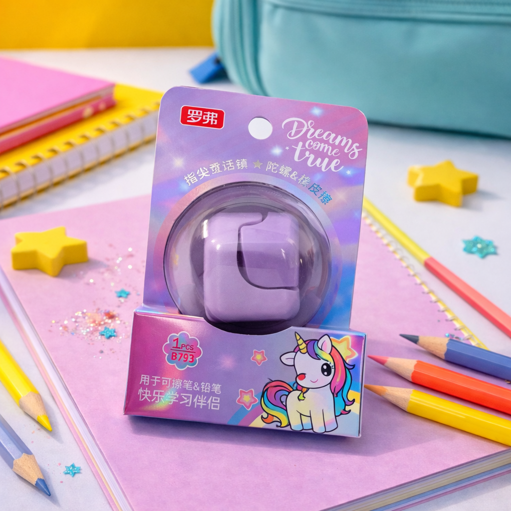 Kiwoo Magic Spin Cube Eraser ✨🌀