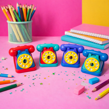 Kiwoo Retro Phone Pencil Sharpener ☎️✨