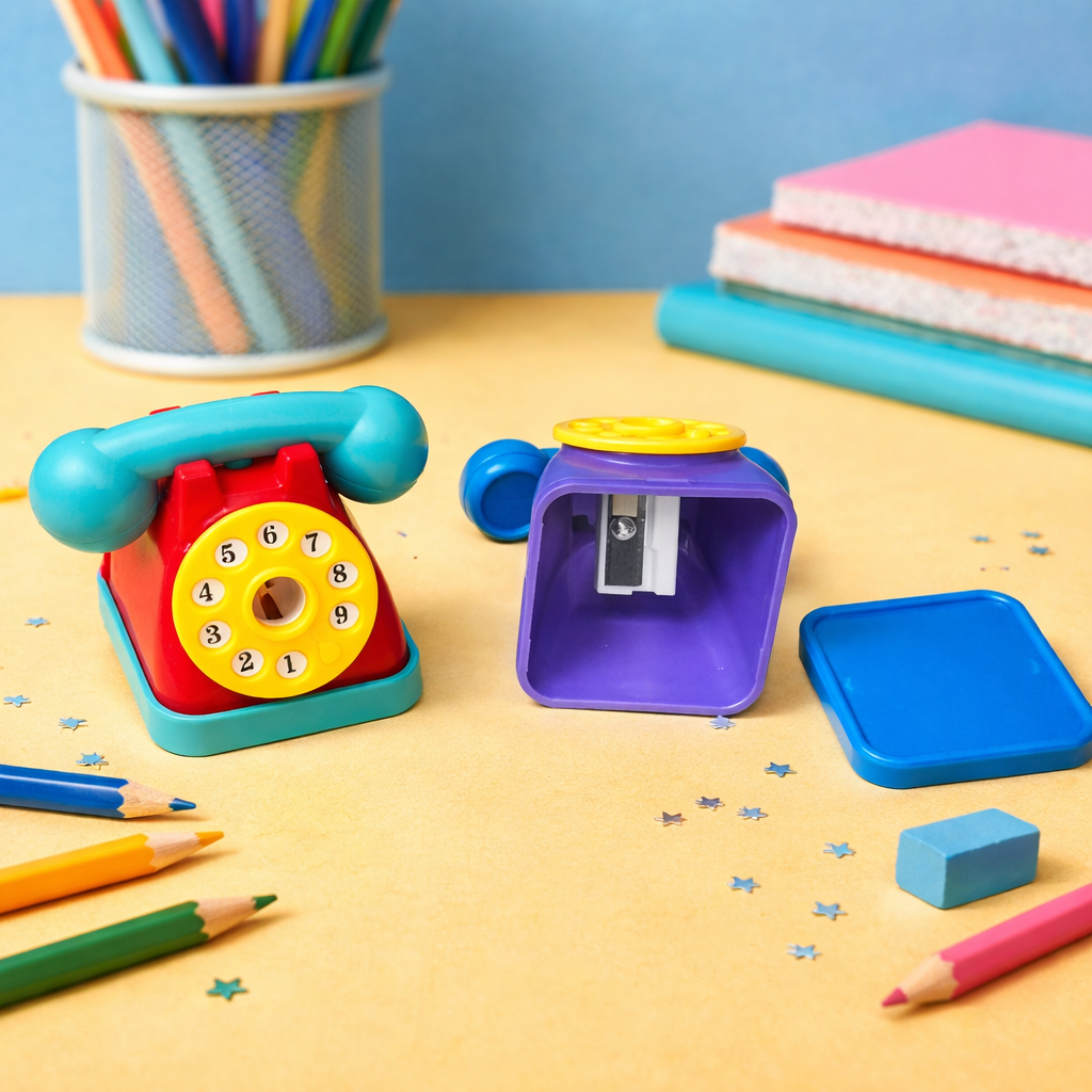 Kiwoo Retro Phone Pencil Sharpener ☎️✨