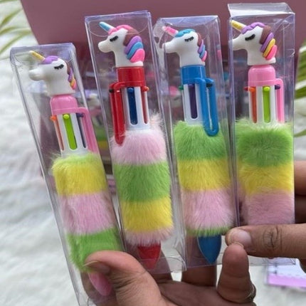 Fur Multicoloured Pens - KIQOO