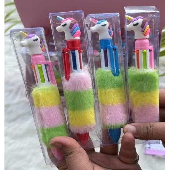 Fur Multicoloured Pens - KIQOO