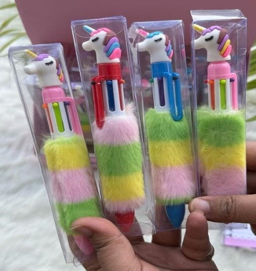 Fur Multicoloured Pens - KIQOO